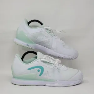 Head Women’s Sprint Pro 3.5 Tennis Shoes White and Aqua 274163 Size Multi New