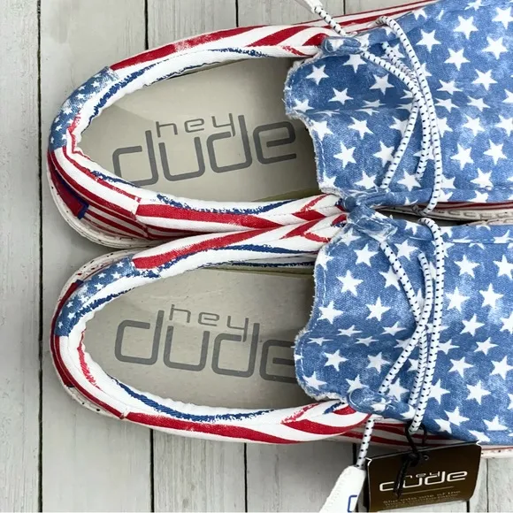 HEY DUDE Men’s Wally Stars N Stripes Shoes