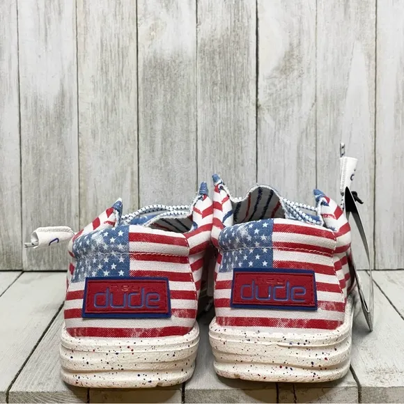 HEY DUDE Men’s Wally Stars N Stripes Shoes