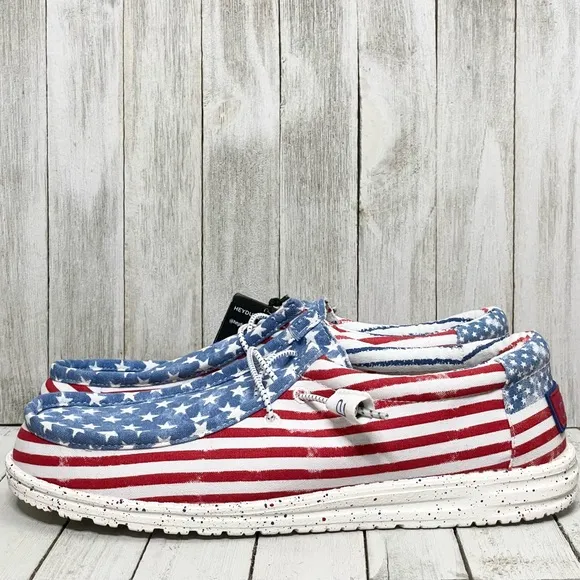 HEY DUDE Men’s Wally Stars N Stripes Shoes