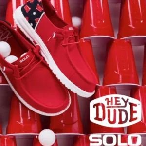Hey Dude  RED SOLO CUP SHOES