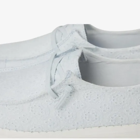 Hey Dude Wendy Eyelet lace blue shoes women’s 8