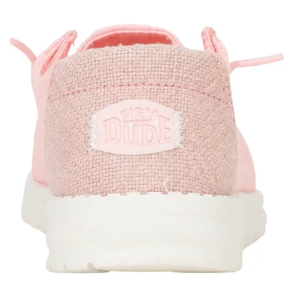 Hey Dude Wendy Eyelet lace pale pink shoes women’s 8