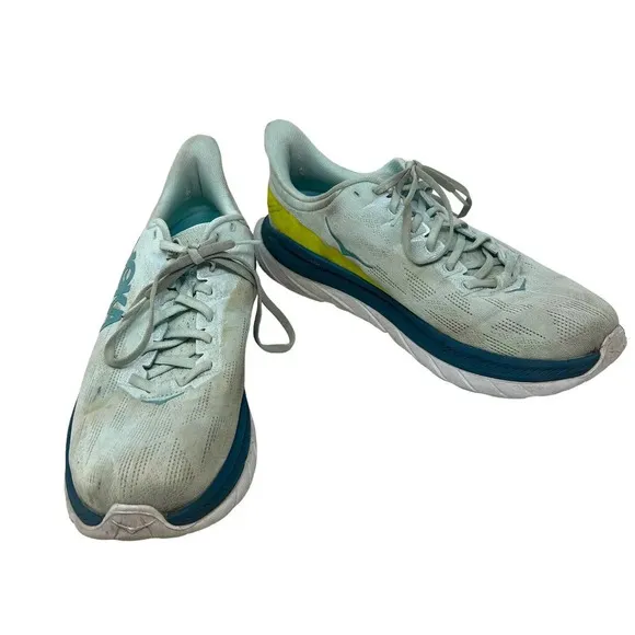 Hoka Mach 4 Running Shoes Blue Glass Evening Primrose Men's Size 12D