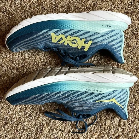HOKA Men’s Mach 5 PRO Fly Bluesteel Sunlit Ocean Size 9.5