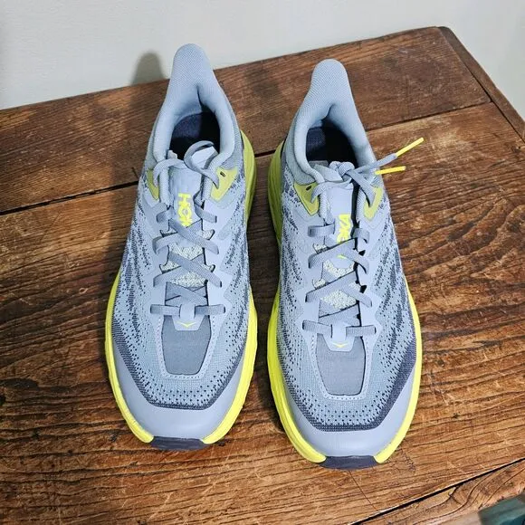 Hoka Mens Speedgoat 5 Trail Running Shoe Blue Green 8.5D