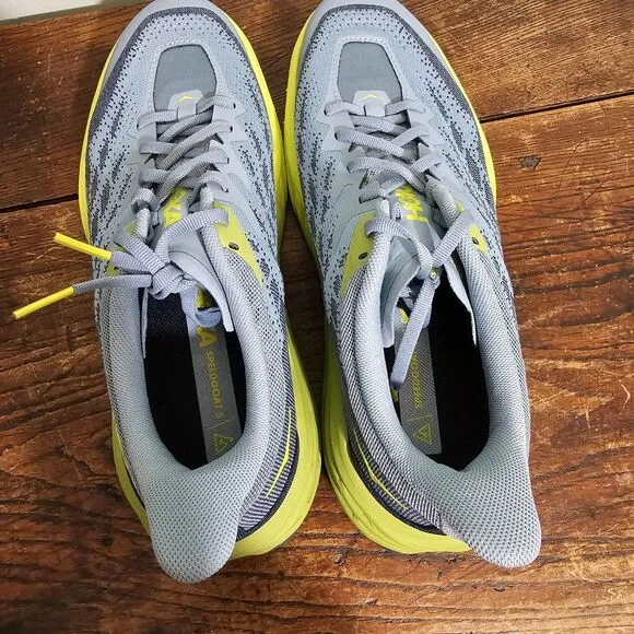 Hoka Mens Speedgoat 5 Trail Running Shoe Blue Green 8.5D