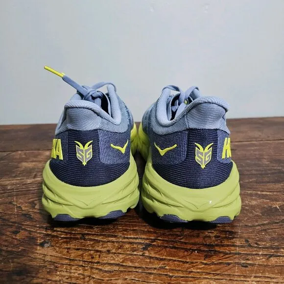 Hoka Mens Speedgoat 5 Trail Running Shoe Blue Green 8.5D