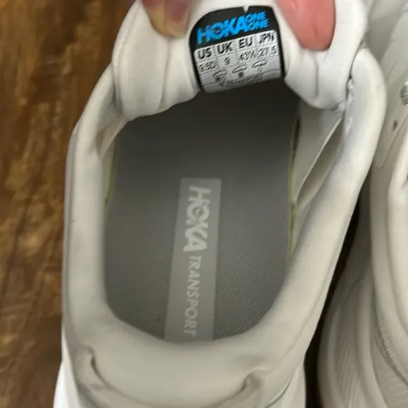 Hoka Men's Transport Athletic Shoes - White and Orange