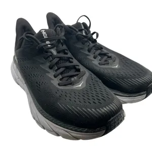 Hoka One Clifton Men 10.5&quot; Black  Running/Jogging Lightweight Shoes/Sneakers