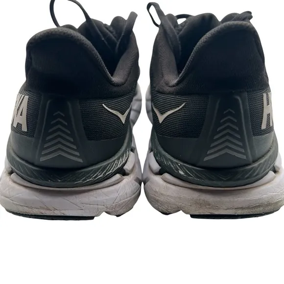 Hoka One Clifton Men 10.5&quot; Black  Running/Jogging Lightweight Shoes/Sneakers