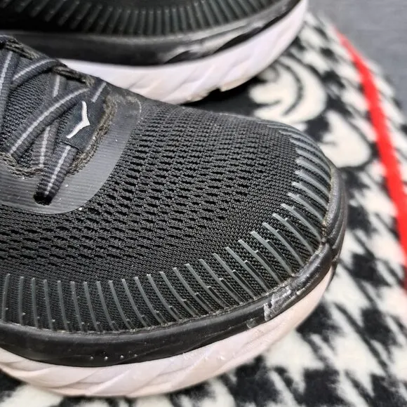 Hoka One One Bondi 7 1110519 Women’s Sz 10.5 Black Running Shoes Sneakers