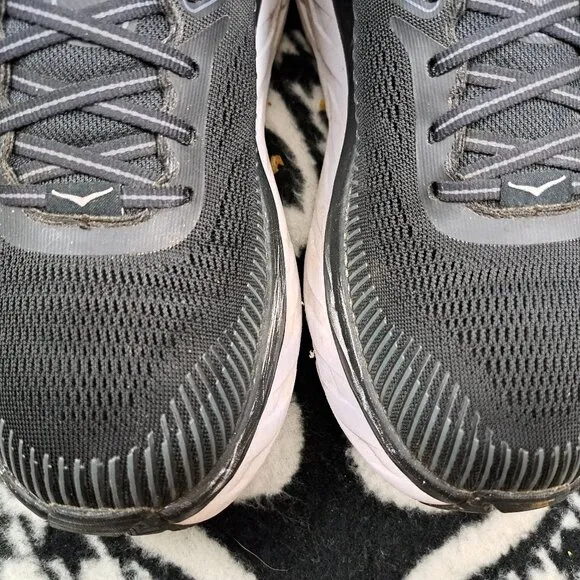 Hoka One One Bondi 7 1110519 Women’s Sz 10.5 Black Running Shoes Sneakers