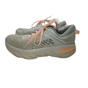 Hoka One One Bondi 7 Athletic Sneakers Women’s Size 8.5 Gray Running Shoes