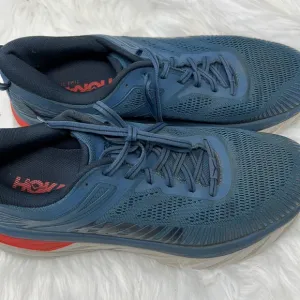 HOKA ONE ONE Bondi 7 Shoes Men’s 11.5 Sneakers Real Teal / Outer Space