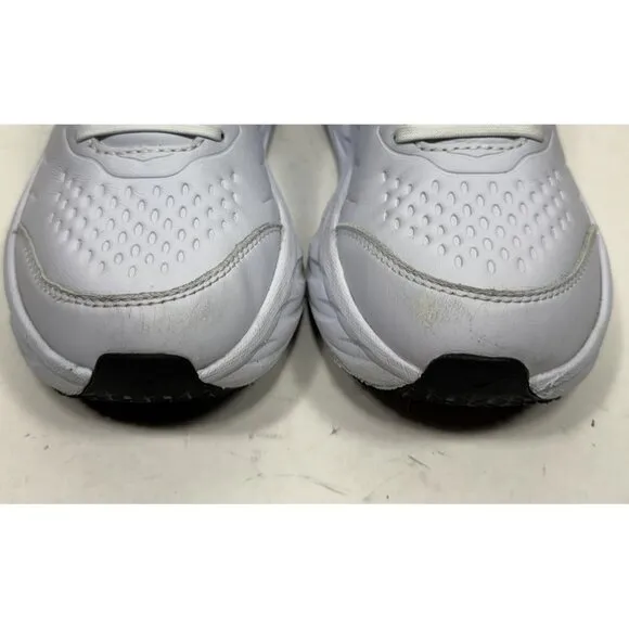 Hoka One One Bondi SR White Sneakers Shoes Leather 1110521 WHT Women’s Size 9.5