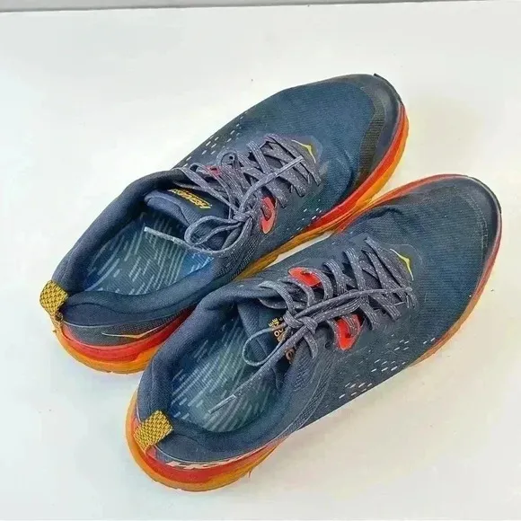 Hoka One One Challenger ATR 6‎ Men’s Blue Orange Athletic Shoes Size 11.5