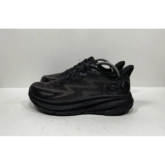 Hoka One One Clifton 9 1127895 BBLC Black Running Shoes Sneakers Men’s Size 9