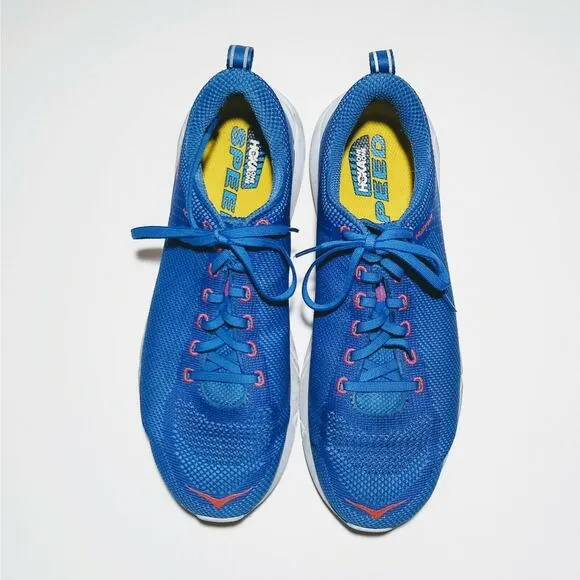 Hoka One One Hupana 2 Sneakers Speed Blue / Orange Running Shoes Men 9.5