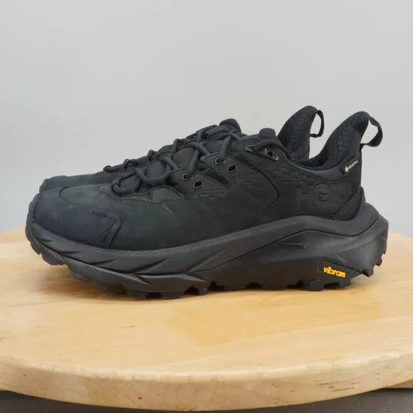 Hoka One One Kaha 2 GTX Low Womens Size 7 Shoes Boots Black Hiking Trail NEW