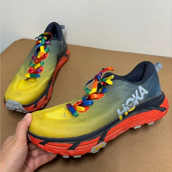 Hoka One One Mafate Speed 3 Mesh and Rubber Running Shoe Size 12.5