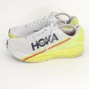 Hoka One One Rocket X Unisex Running Shoes White Yellow Athletic Men's 9