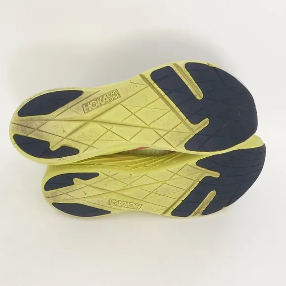 Hoka One One Rocket X Unisex Running Shoes White Yellow Athletic Men's 9