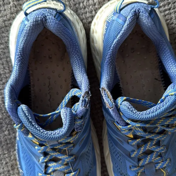 Hoka One One Speedgoat 3 Blue Yellow Trail Running Shoes Women’s 8.5 Vibram Sole