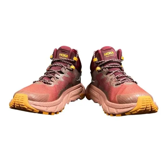 Hoka One One Trail Code GTX Hot Sauce Trail Hiking Boots Women's Sizes 7 - 11 B