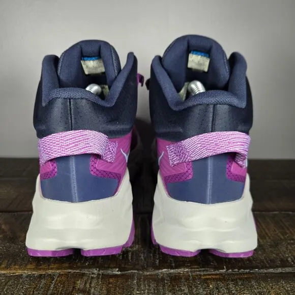 Hoka One One Trail Code GTX Womens Size 9 B Mid Top Hiking Shoes Pink Blue