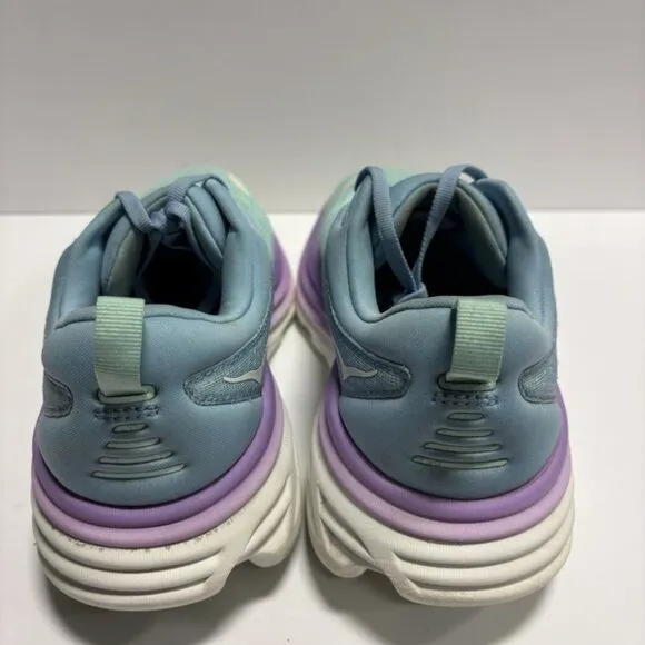 Hoka One One Women’s Bondi 8, Airy Blue/ Sunlit Ocean Running Shoes, Size 8.5 M
