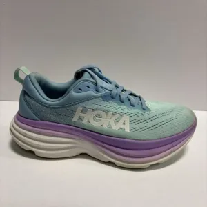 Hoka One One Women’s Bondi 8, Airy Blue/ Sunlit Ocean Running Shoes, Size 8.5 M