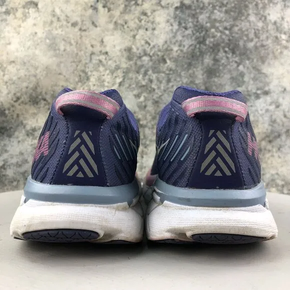 Hoka One One Women's Size 7.5 Clifton 5 Purple Lace-Up Running Sneakers 1093756