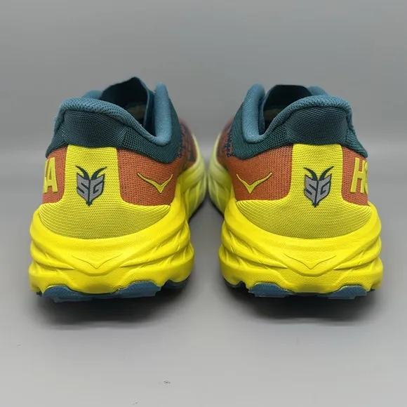 Hoka One Speedgoat 5 Blue Neon Trail Running Shoes Men's Sz 11.5D NEW!