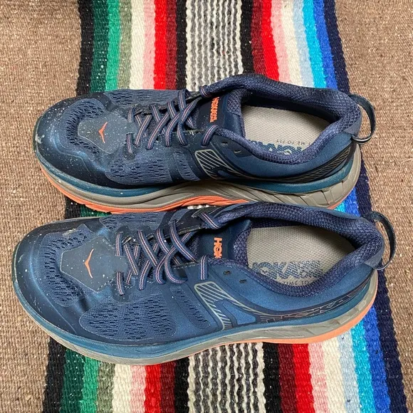 Hoka One Stinson ATR 5 All Trail Running Shoes Blue Outdoors Athletic Womens 8.5