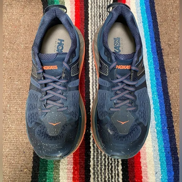 Hoka One Stinson ATR 5 All Trail Running Shoes Blue Outdoors Athletic Womens 8.5
