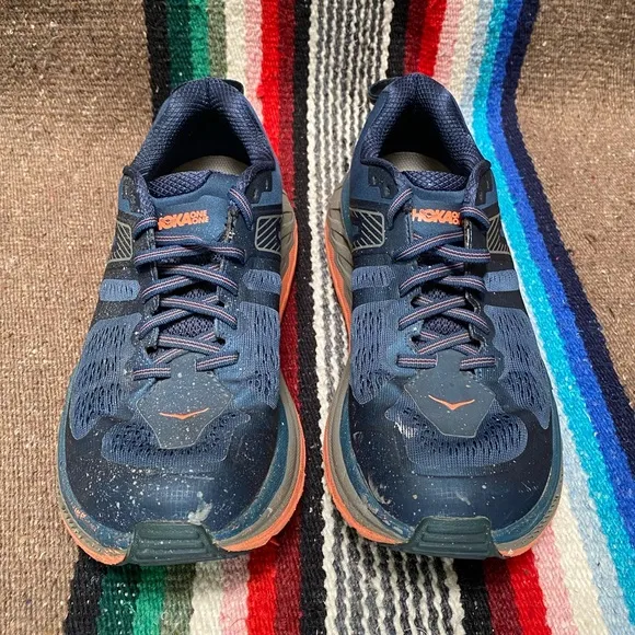 Hoka One Stinson ATR 5 All Trail Running Shoes Blue Outdoors Athletic Womens 8.5