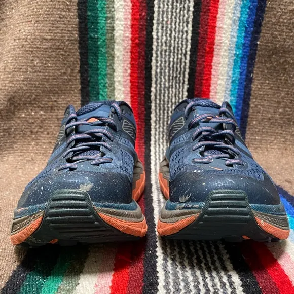 Hoka One Stinson ATR 5 All Trail Running Shoes Blue Outdoors Athletic Womens 8.5