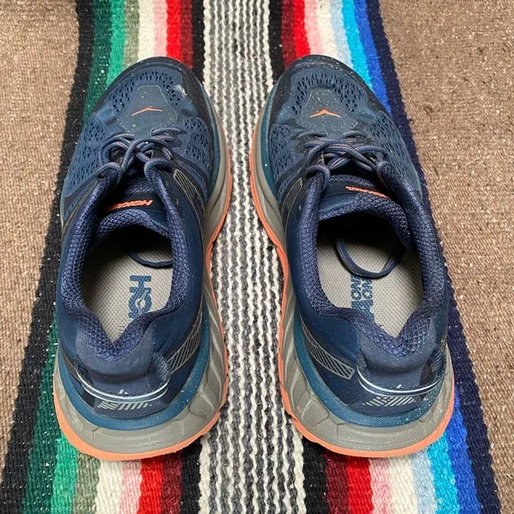 Hoka One Stinson ATR 5 All Trail Running Shoes Blue Outdoors Athletic Womens 8.5