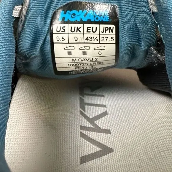 Hoka One Women’s Size 9.5 Cavu 2 Running Shoes Lunar Rock Tan Athletic Sneakers