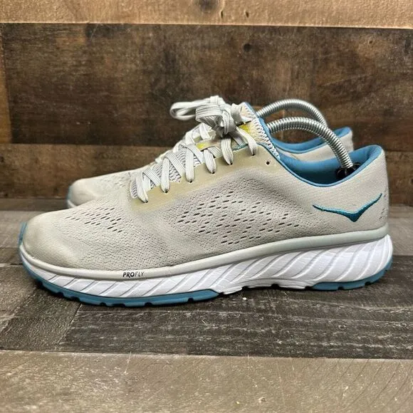 Hoka One Women’s Size 9.5 Cavu 2 Running Shoes Lunar Rock Tan Athletic Sneakers