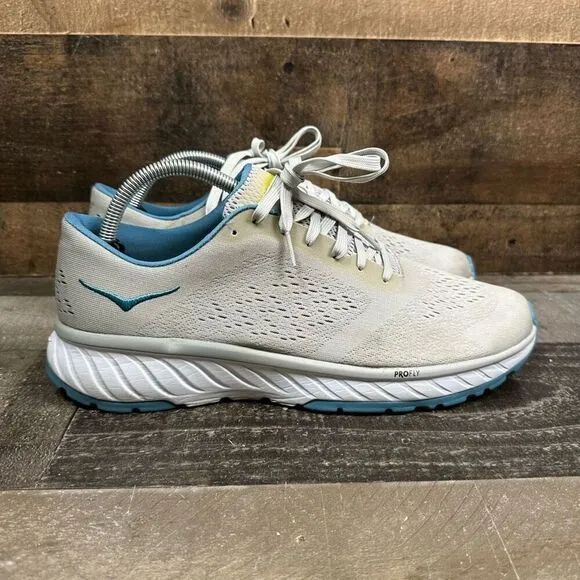 Hoka One Women’s Size 9.5 Cavu 2 Running Shoes Lunar Rock Tan Athletic Sneakers