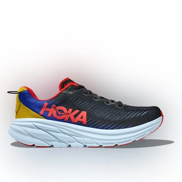 Hoka Rincon 3 Men’s Running Shoes | Color: Black/Dazzling Blue | PREOWNED!!🔥👟