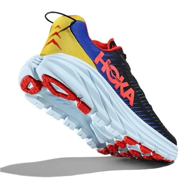 Hoka Rincon 3 Men’s Running Shoes | Color: Black/Dazzling Blue | PREOWNED!!🔥👟