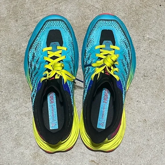 Hoka Speedgoat 5 w/ Vibram Running Shoe Women’s Size 6.5B Workout Trail Hiking