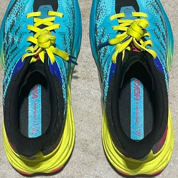 Hoka Speedgoat 5 w/ Vibram Running Shoe Women’s Size 6.5B Workout Trail Hiking