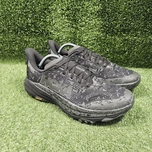 Hoka Speedgoat 6 GTX  Black Outer Orbit Athletic Trail Running Shoes Mens 11.5