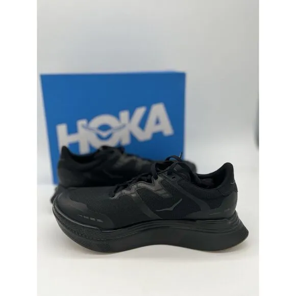 HOKA Unisex Transport X Shoes Black New With Box 7.5 Men / 8.5 Women