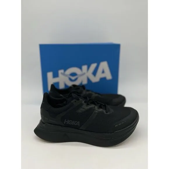 HOKA Unisex Transport X Shoes Black New With Box 7.5 Men / 8.5 Women