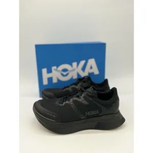 HOKA Unisex Transport X Shoes Black New With Box 7.5 Men / 8.5 Women
